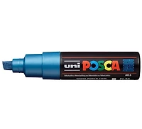 Marqueur posca biseau pc-8k bleu métallique