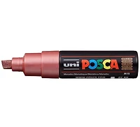 Marqueur posca biseau pc-8k rouge métallique