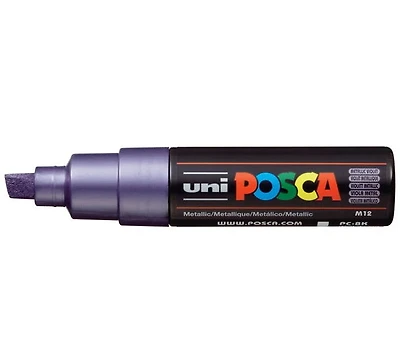 Marqueur posca biseau pc-8k violet métallique