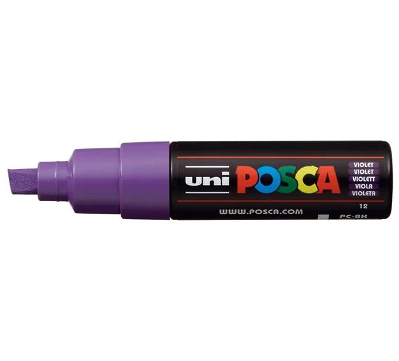 Marqueur posca biseau pc-8k violet