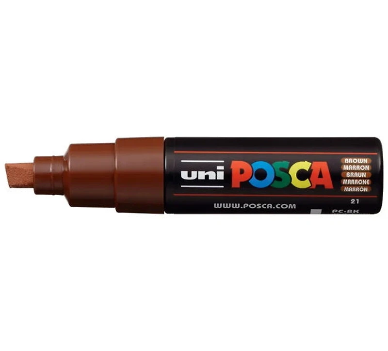 Marqueur posca biseau pc-8k brun