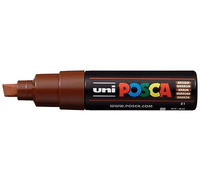 Marqueur posca biseau pc-8k brun