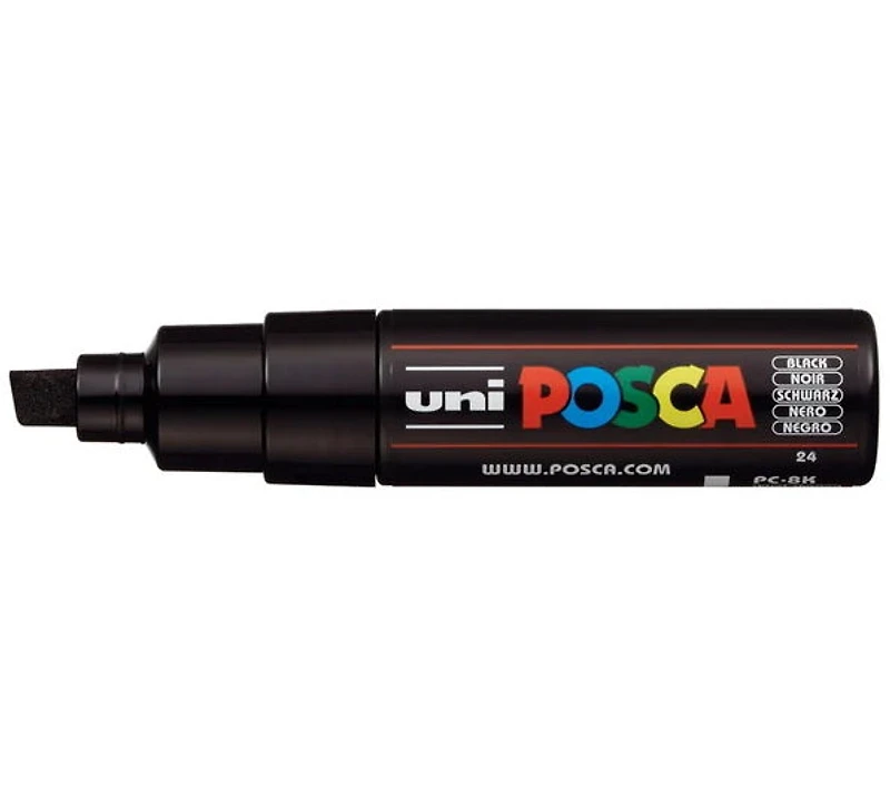 Marqueur posca biseau pc-8k noir