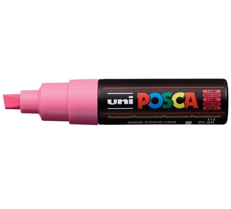 Marqueur posca biseau pc-8k rose fluo