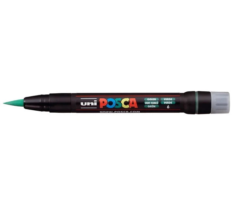 Marqueur posca pinceau pcf-350 vert