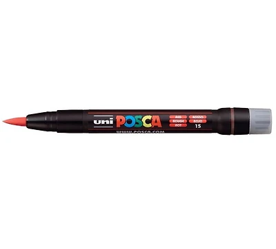 Marqueur posca pinceau pcf-350 rouge