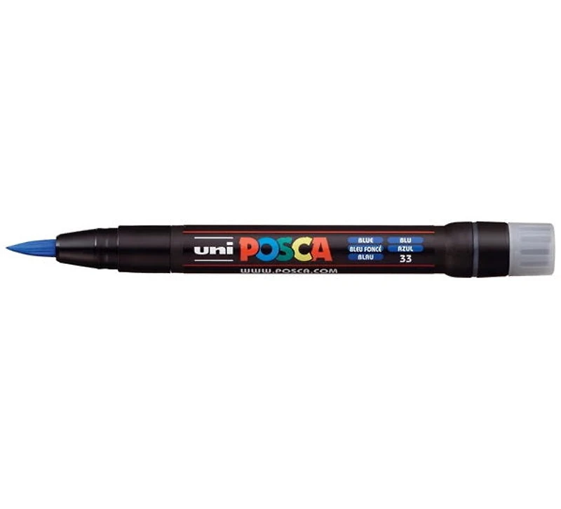Marqueur posca pinceau pcf-350 bleu
