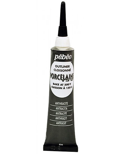 Relief outliner - porcelaine 150 - 20ml - anthracite black