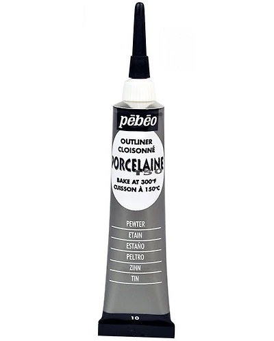 Relief outliner - porcelaine 150 - 20ml - pewter