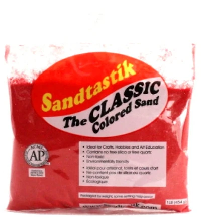 Sable décoratif rouge - 1lb