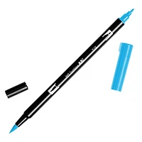 Dual brush pen light blue