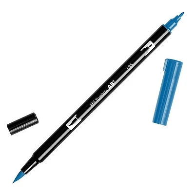 Dual brush pen cobalt blue