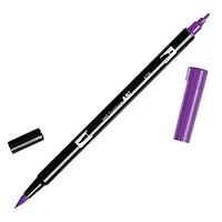 Dual brush pen royal purple