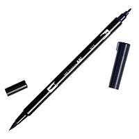 Dual brush pen black centimeter