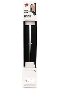 Ens. 2 systèmes moulure toile régulière noir 20po