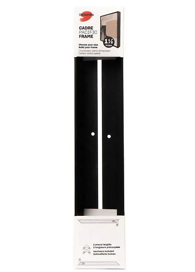 Ens. 2 systèmes moulure toile galerie noir 36po