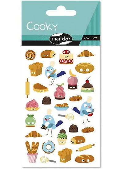 Sticker *cooky* pastries 1 sh