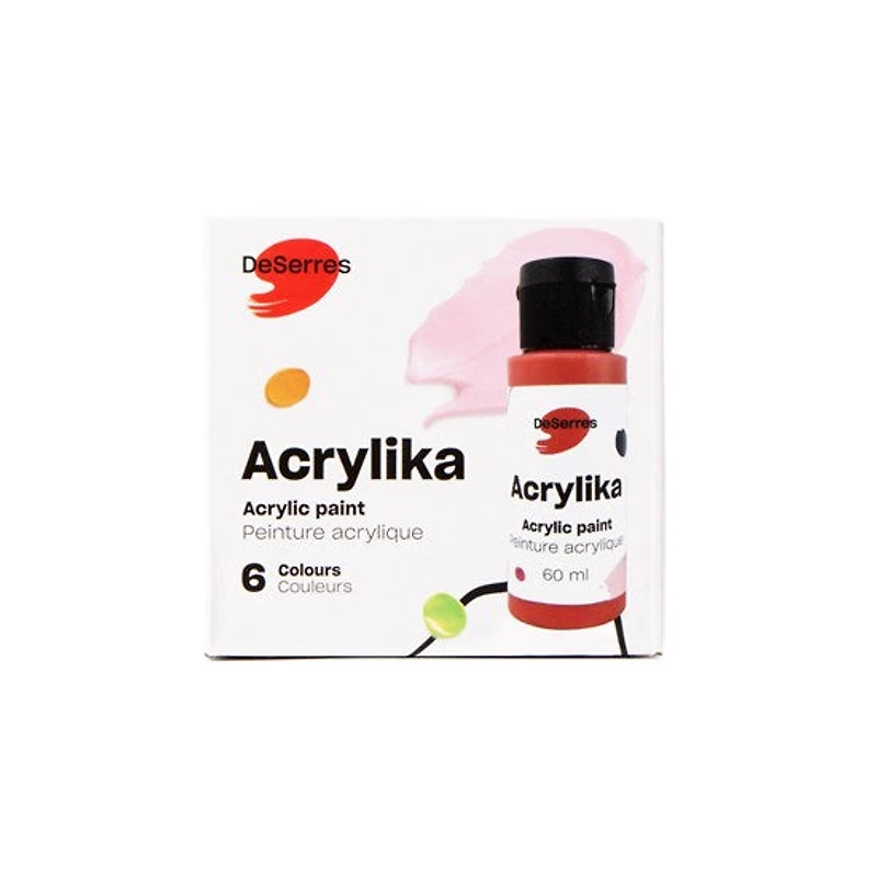 Kit peinture acrylika - 6 x 60 ml