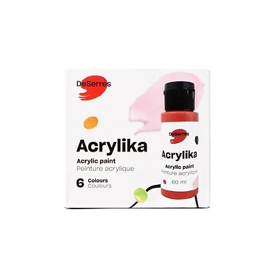 Kit peinture acrylika - 6 x 60 ml