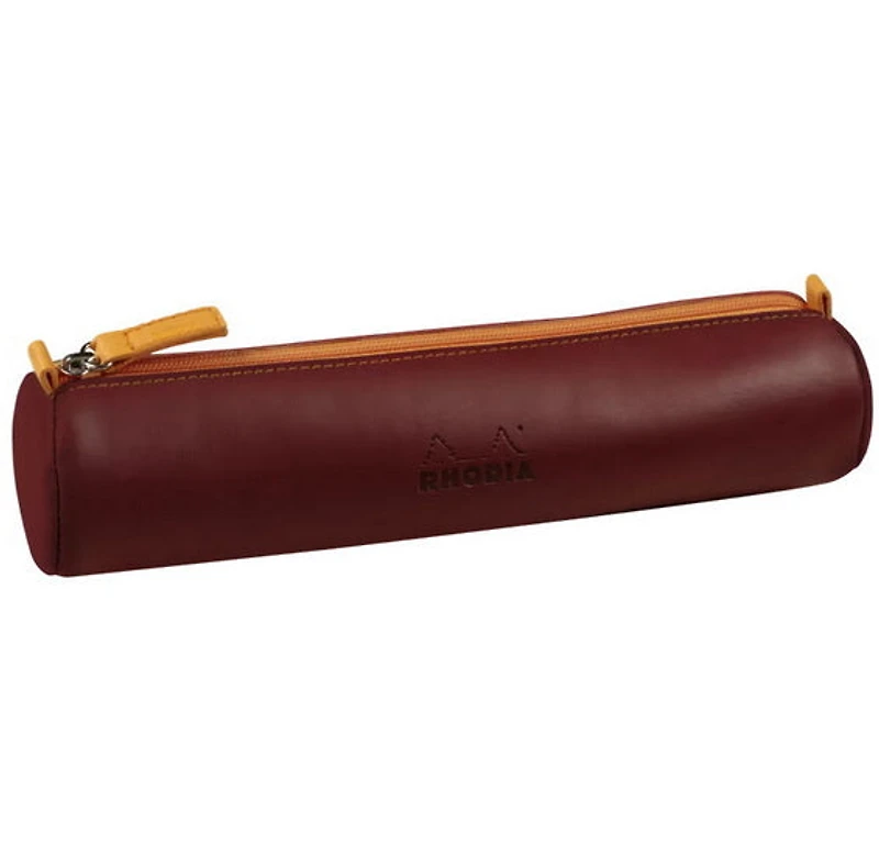 Trousse ronde - lie de vin