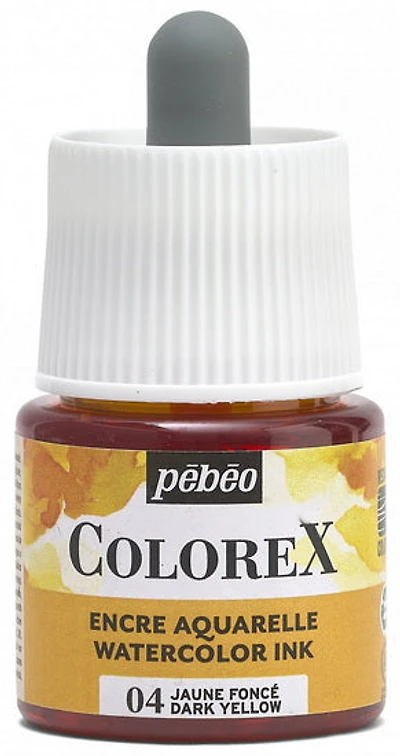 Watercolor ink - colorex - 45ml - dark yellow