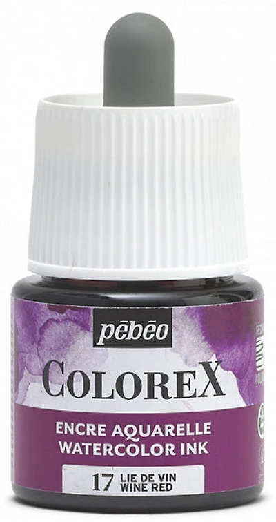 Encre aquarelle - colorex - 45ml - lie de vin