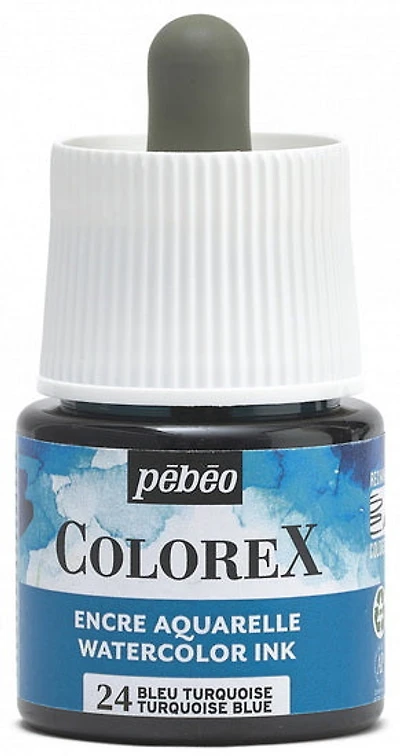 Watercolor ink - colorex - 45ml - turquoise blue