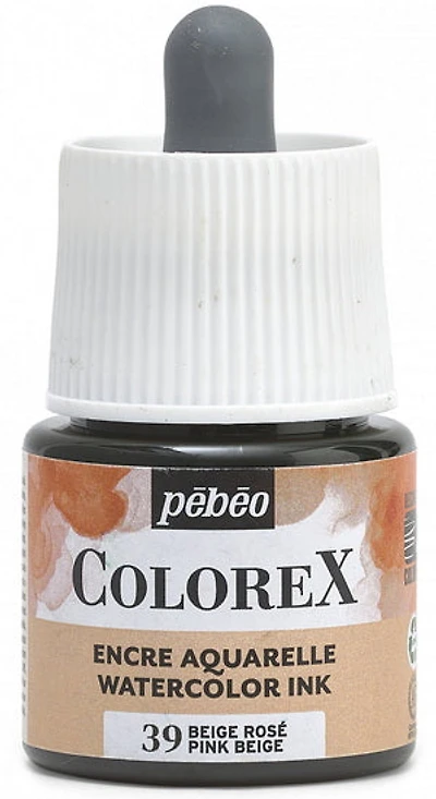 Encre aquarelle - colorex - 45ml - beige rose