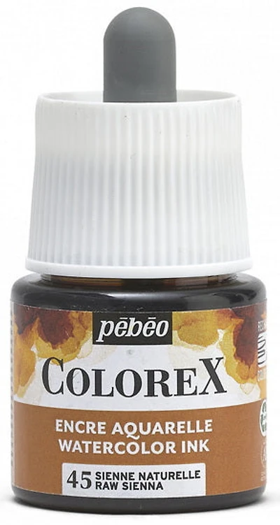 Watercolor ink - colorex - 45ml - raw sienna