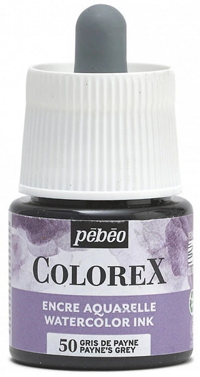 Watercolor ink - colorex - 45ml - payne’s grey