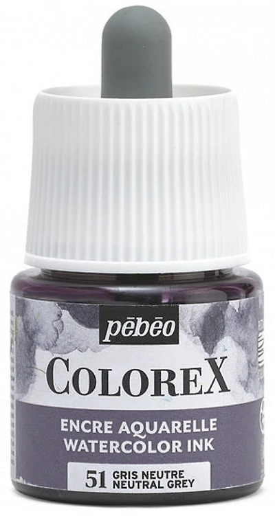 Watercolor ink - colorex - 45ml - neutral grey