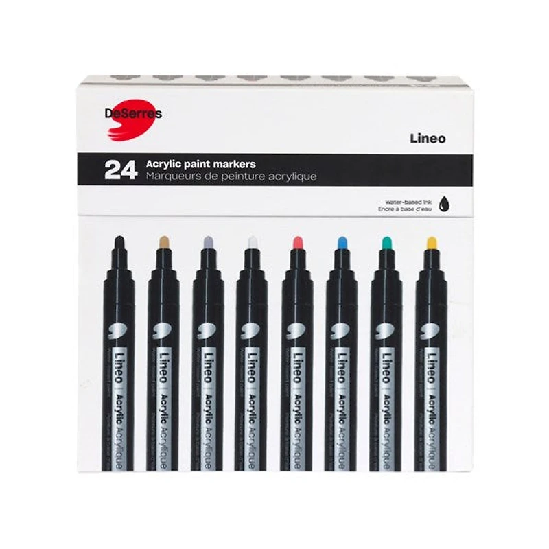 Acrylic marker 24 set - 2mm