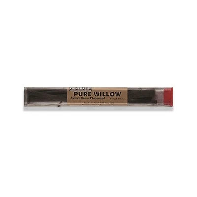 Charcoal willow tube of 5 sticks