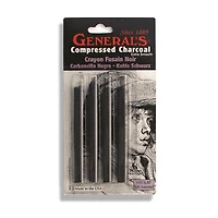Compressed Black Charcoal - 4 sticks