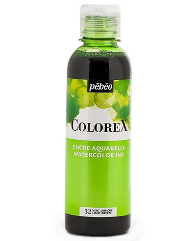 Encre aquarelle - colorex - 250ml - vert lumiere