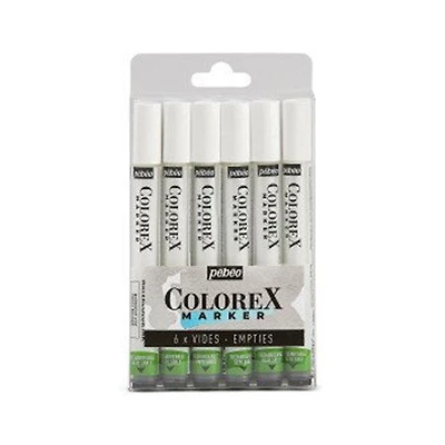 Pqt 6 marqueur vide - colorex