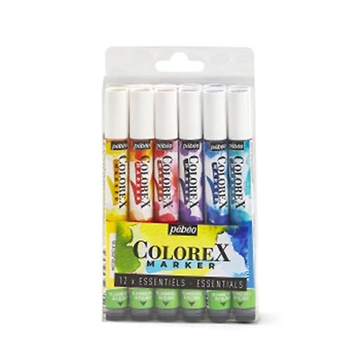 Watercolor marker set - colorex - essential assortment (12)