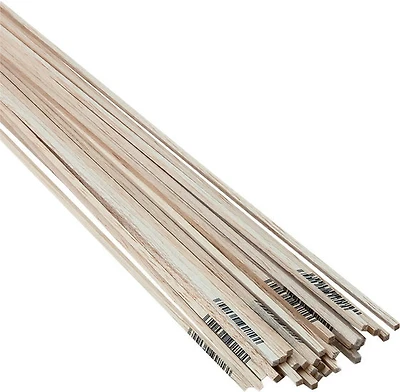 Bois de balsa - 0,125 x 36 x 0,125 pouces