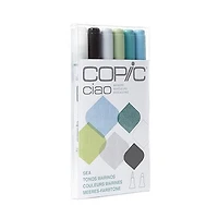 Ens. 6 marqueurs copic ciao couleurs marines