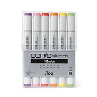 Ens. 12 marqueurs copic sketch