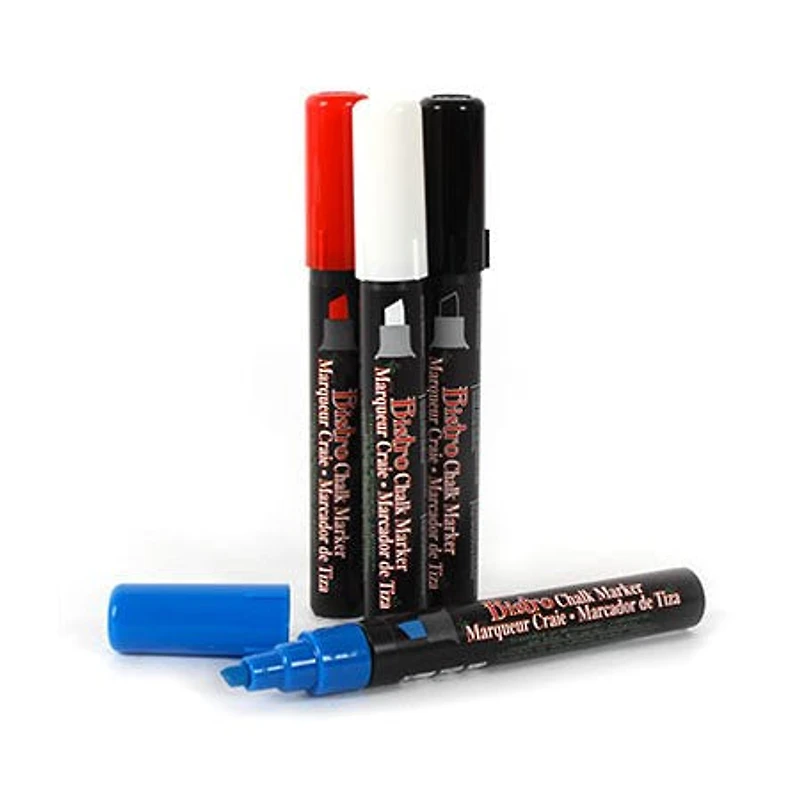 Set. 4 chalk markers - bistro - chisel