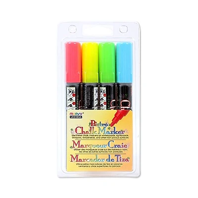 Ens. 4 marqueurs craie - bistro - moyen