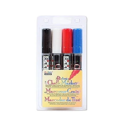 Ens. 4 marqueurs craie - bistro - moyen - ens c