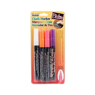 Set. 4 chalk markers - bistro - fine - fluo h