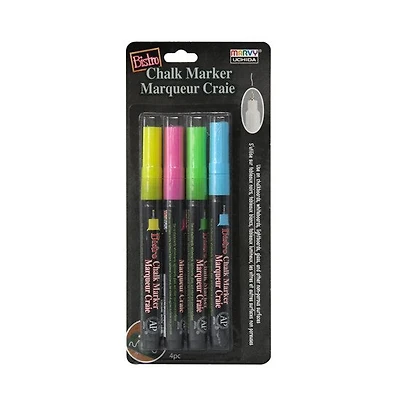 Set. 4 chalk markers - bistro - extra fine