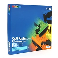 Ens.24 pastels secs carrés