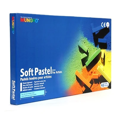 Ens.48 pastels secs carrés