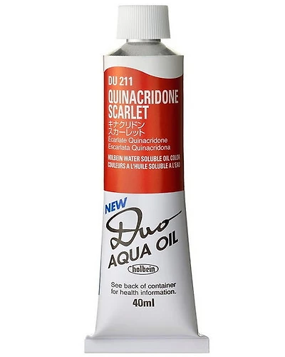 Duo Aqua Oil Quinacricone Scarlet Series C - 40ml