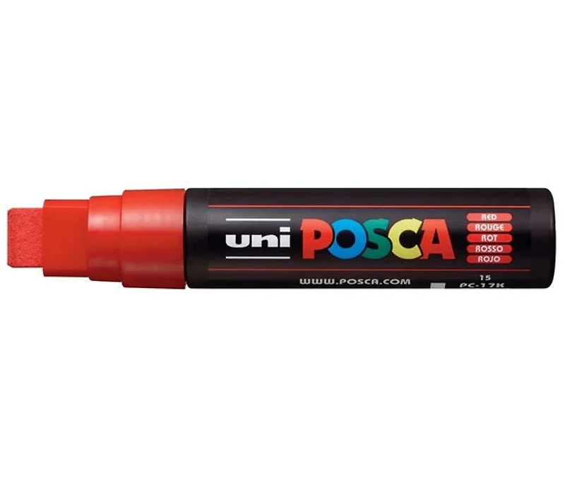 Marqueur posca biseau pc-17k rouge