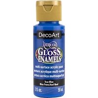 Acrylique americana email brillant bleu vrai - 60ml